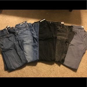 5 pairs of men's jeans. 30x32